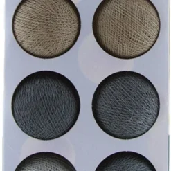 Cotton Ball Lights Lichtsnoer Shadow Starter Kit Grijs/wit 7,4 M Met 20 Lampen -Goedkope Hof Liefde Winkel 8852310627680 3