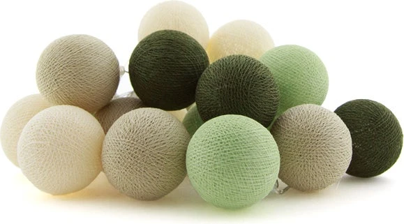 Cotton Ball Lights Lichtsnoer Frog Extension Kit Crème/groen 2,4 M Met 20 Lampen 3 Cotton Ball Lights Lichtsnoer Frog Extension Kit Crème/groen 2,4 M Met 20 Lampen