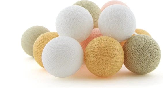 Cotton Ball Lights Lichtsnoer Sunrise Extension Kit Roze/oranje 2,4 M Met 20 Lampen 3 Cotton Ball Lights Lichtsnoer Sunrise Extension Kit Roze/oranje 2,4 M Met 20 Lampen