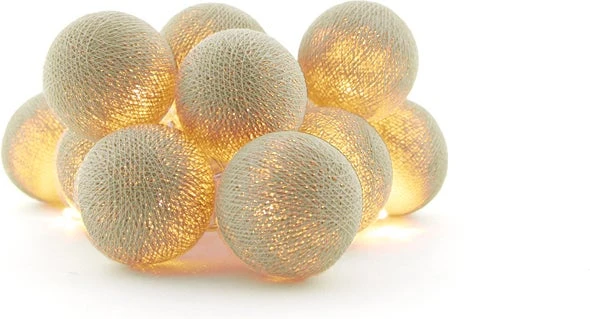 Cotton Ball Lights Lichtsnoer Desert Starter Kit Crème 7,4 M Met 20 Lampen 4 Cotton Ball Lights Lichtsnoer Desert Starter Kit Crème 7,4 M Met 20 Lampen - Afbeelding 2