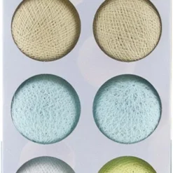 Cotton Ball Lights Lichtsnoer Lush Starter Kit Geel/blauw 7,4 M Met 20 Lampen -Goedkope Hof Liefde Winkel 8852310629653 3