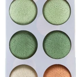 Cotton Ball Lights Lichtsnoer Palm Starter Kit Groen/oranje 7,4 M Met 20 Lampen -Goedkope Hof Liefde Winkel 8852310629691 3