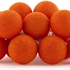 Cotton Ball Lights Lichtsnoer Holland Extension Oranje 2,4 M Met 20 Lampen