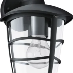 Eglo Wandlamp Aloria Neerwaarts Zwart 18 X 19,6 X 23,5 Cm