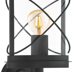 Eglo Wandlamp Hilburn Zwart 17 X 21 X 38 Cm