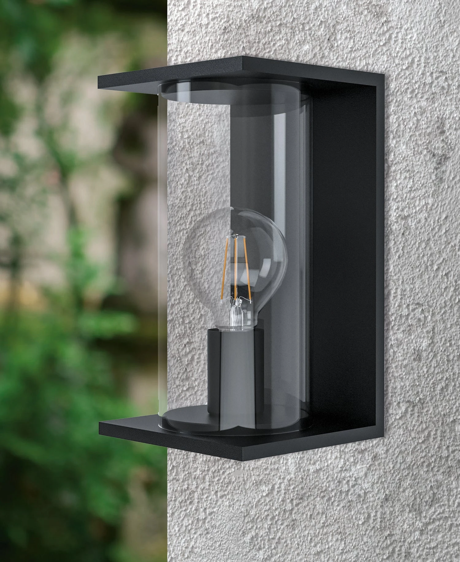 Eglo Wandlamp Cascinetta Zwart 18 X 18 X 32 Cm 4 Eglo Wandlamp Cascinetta Zwart 18 X 18 X 32 Cm - Afbeelding 2